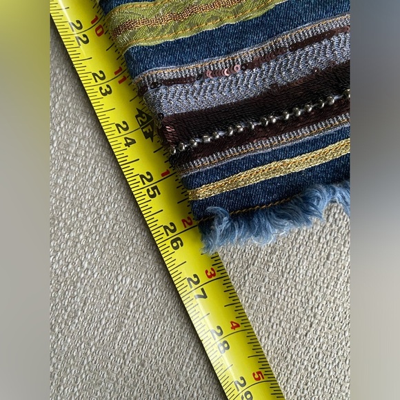 Anthropologie Jeans Women’s 27 Pilcro High-Rise Embroidered Slim Straight Jeans - Picture 11 of 12